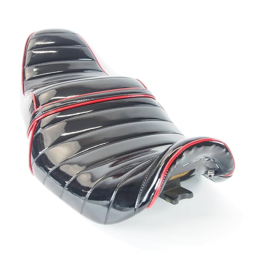 Amazon | バリオス1 ZR250A チョビ三段シート エナメル黒 赤